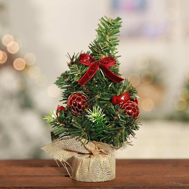 20cm bord juletræ dekoration fyrretræ mini xmas træ juledekorationfestival miniature træ år: 1