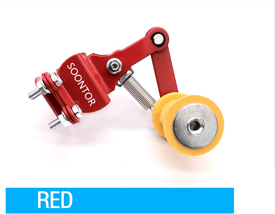 Motorcycle accessories chain adjustment chain tension chain motorcycle chain elastic adjustment chain for Moto Guzzi: RED