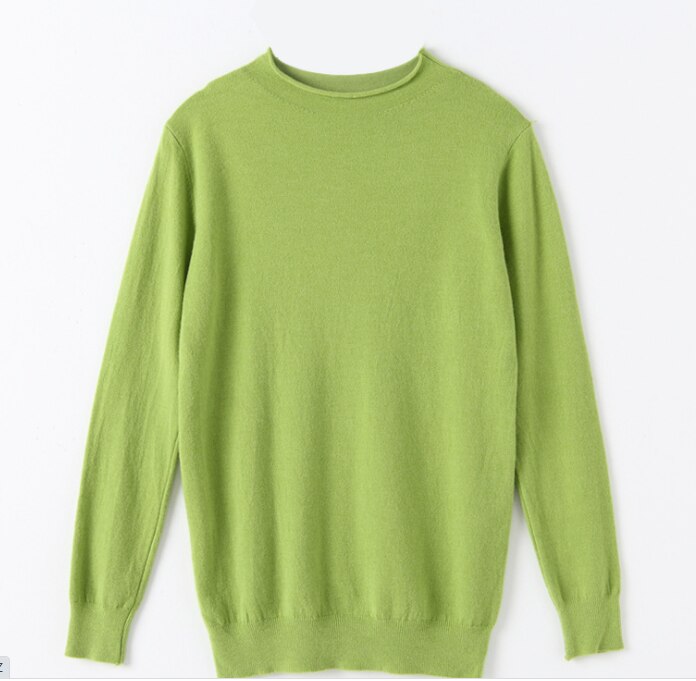 Halv høyhalset genser genser dame tidlig vår og høst koreansk slank slank tynn fôret strikket underskjorte tynn del