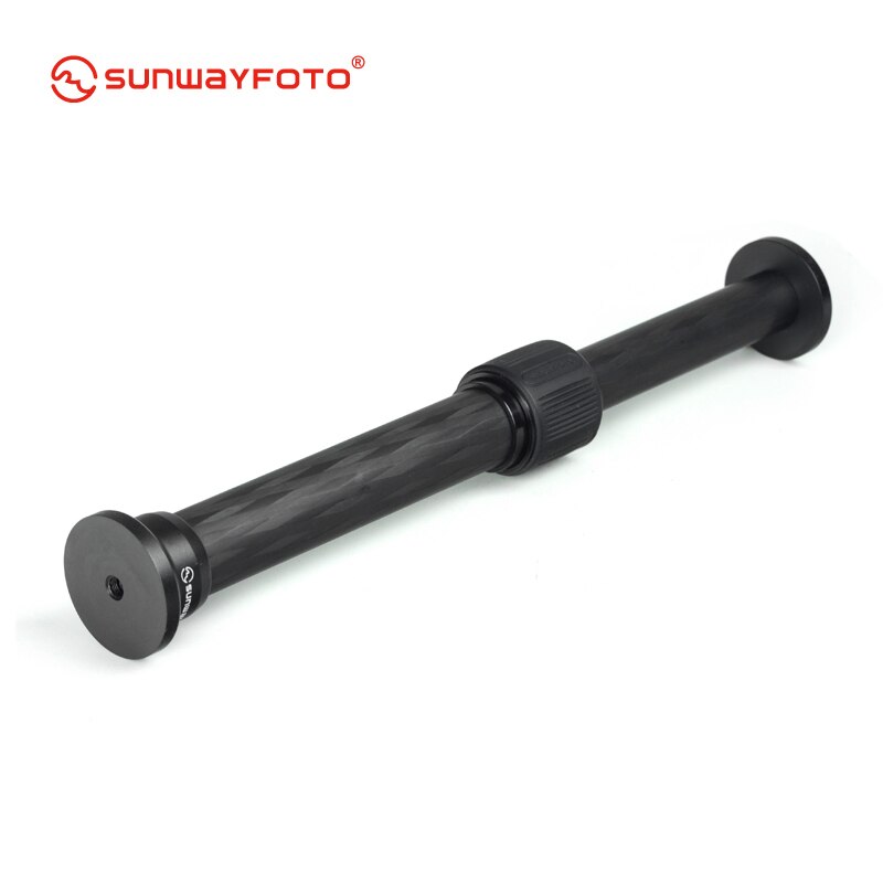 Tubo de extensión de trípode SUNWAYFOTO ET-01 20mm Material de fibra de carbono para trípode de mesa portátil con tornillo de conversión 1/4-3/8