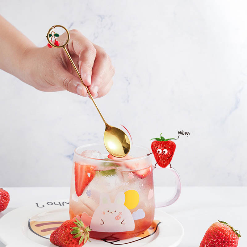 Stainless Steel Spoons Fork Mini Royal Style Metal Gold Carved Coffee Snacks Fruit Prikkers Dessert Fork Kitchen Tool Teaspoon