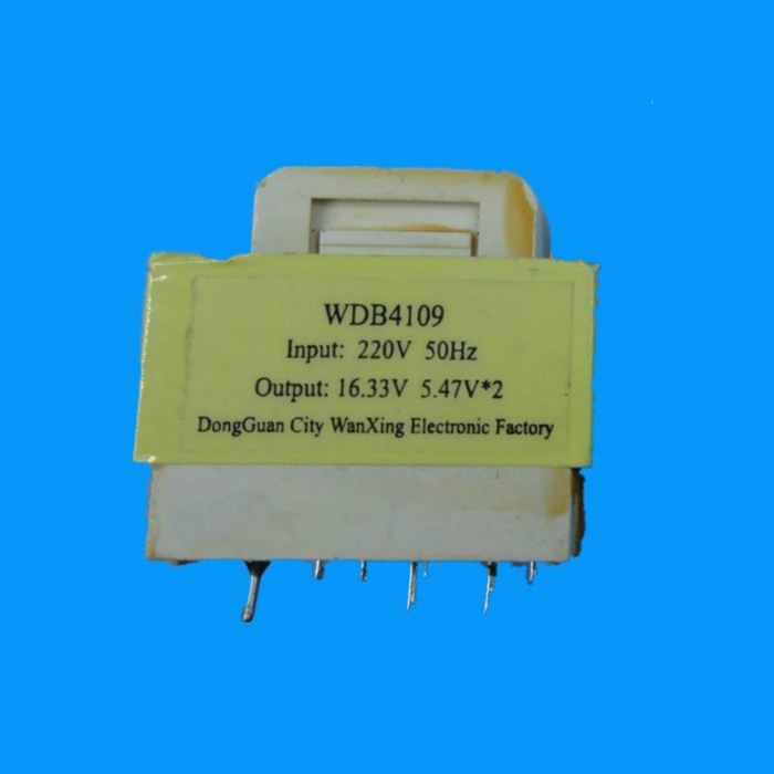 2pcs WDB4109 transformer 16.33V 5.47 * 2