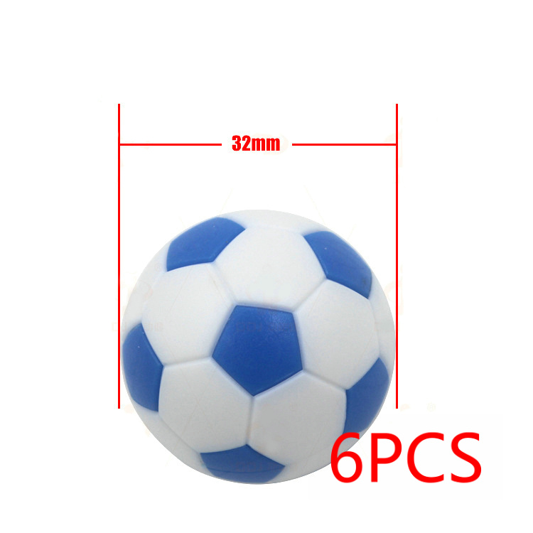 6PCS/lot 32mm Small Soccer Ball Mini Table Football Balls Black White Soccer Ball for Entertainment Flexible Trained Relaxed Toy: Orange