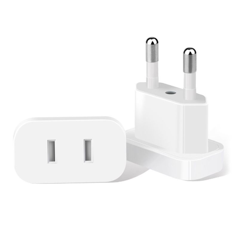 EU Plug Adapter US USA To EU Europe BR Brazil Plug Travel Converter: Default Title