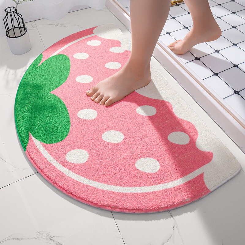 Weiche Fußmatten, kleine, frische Textblumen, Teppiche, Zuhause, Eingang, Teppich, Schlafzimmer, Toilette, Badezimmer, Tür, saugfähiges, rutschfestes Fußpolster