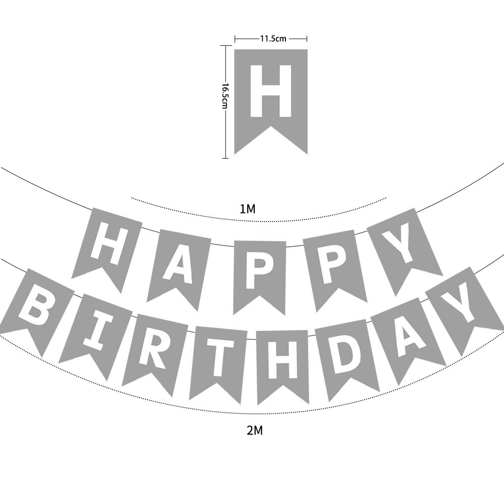 1 Juego de decoración de feliz cumpleaños, banderines para de cumpleaños, guirnalda, suministros para Baby Shower, decoración de pancarta de papel, feliz cumpleaños: Borgoña