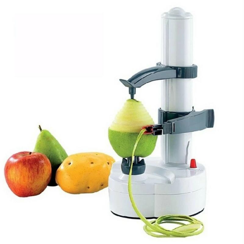 Éplucheur automatique pour pommes de terre | Appareil électrique multifonction éplucheur automatique pour légumes fruits pommes avec rotation automatique 2 lames supplémentaires
