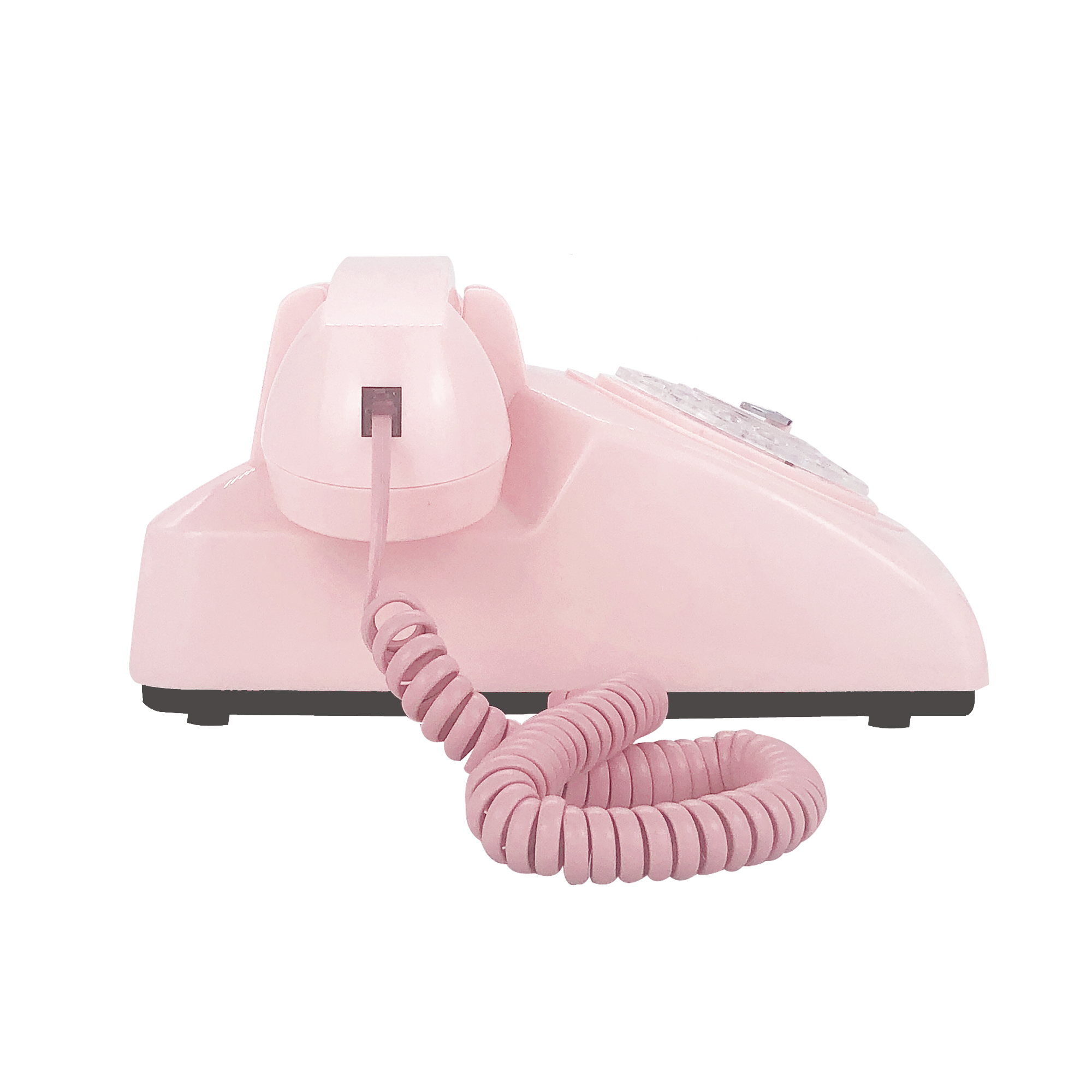Téléphone portable rétro rose Vintage à cadran rotatif, téléphone fixe mains libres pour la maison/le bureau/l&#39;hôtel, téléphones anciens pour Senior