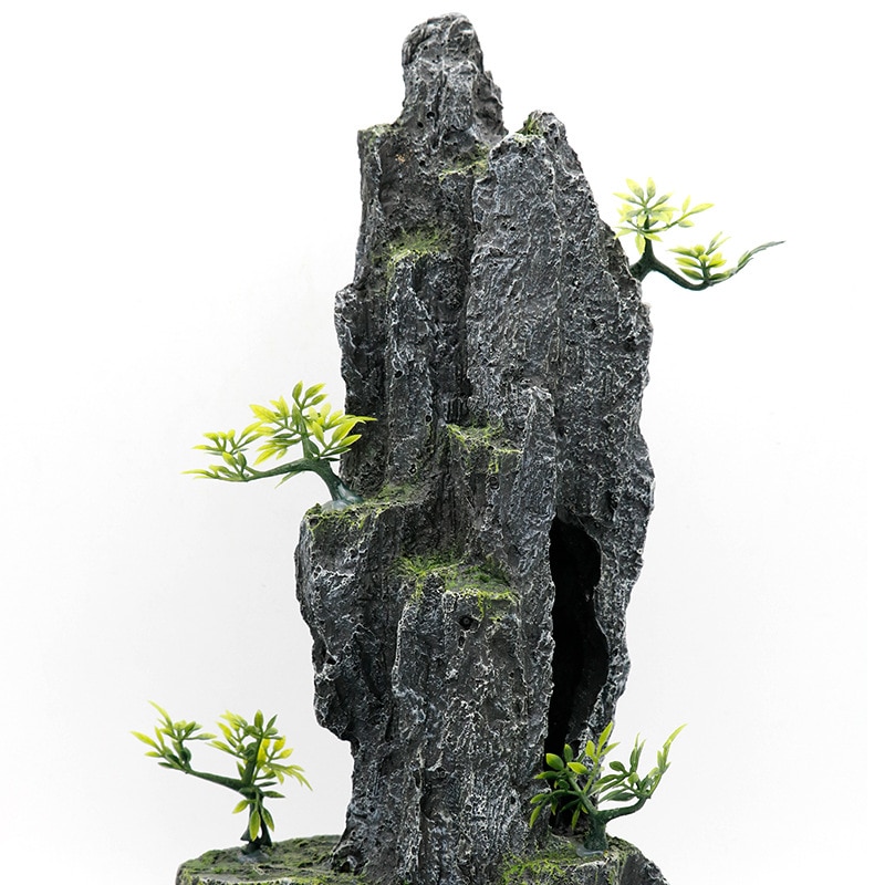 Fish Tank Landscaping Ornamental Rockery Simulation Resin Craft Aquarium Decorative Rock Ornaments