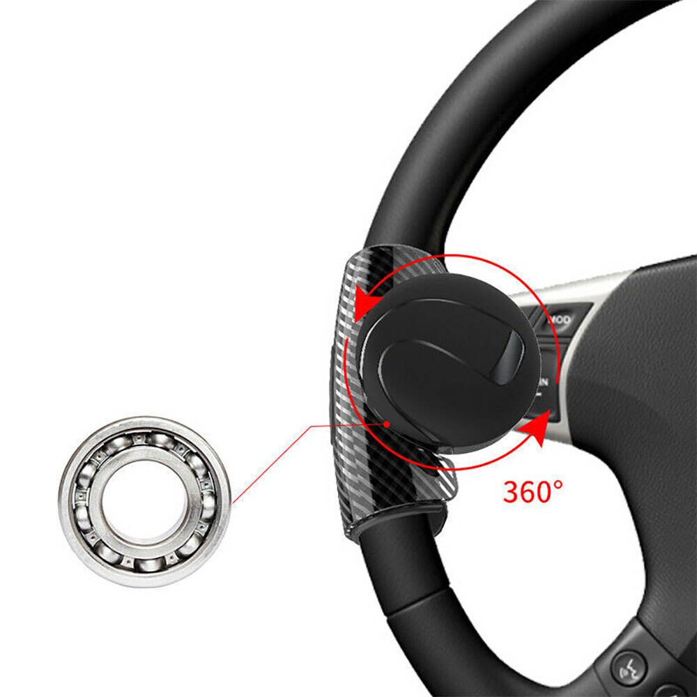 360 graders rattknopp bollförstärkare auto styling handtag kontroll spinner gummikudde