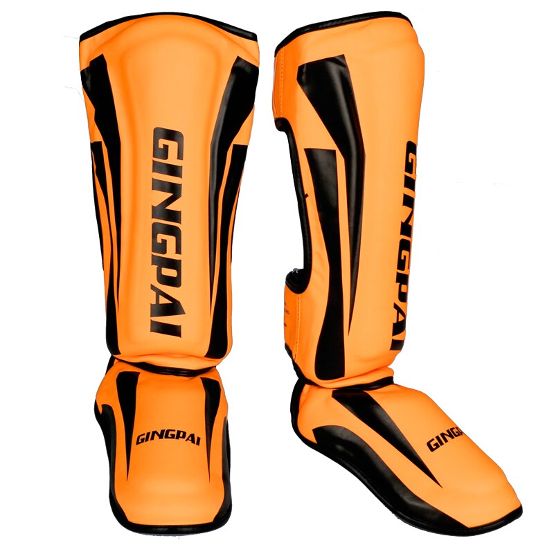 Unge/voksne børn mma boksning skinnebensbeskyttere vrist kickboksning ankelstøtteudstyr karatebeskyttere sanda muay thai leggings deo