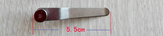 2pcs Stereo Biological Microscope Stage Presser Holder Slides Clips Stainless Steel: 5.5CM