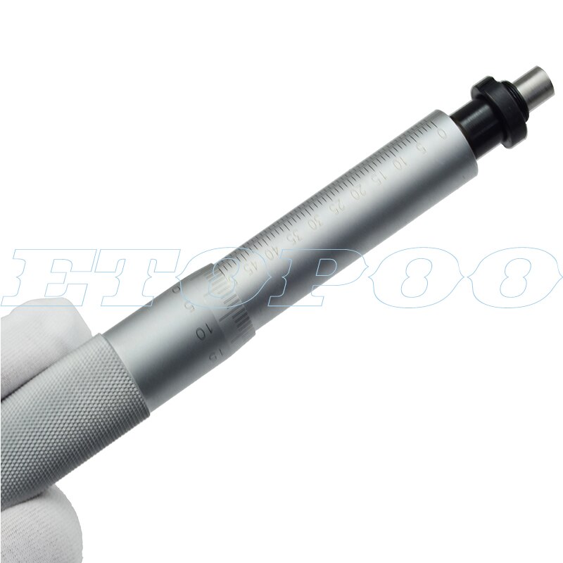 Outil de mesure à aiguille ronde plate, gamme argent 0-13mm 0-25mm 0-50mm 0.01mm, bouton de réglage moleté, mesure de la tête micromètre: 0-50mm flat W nut