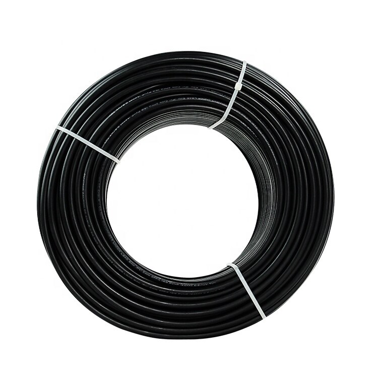 2.5mm 14 awg solpanel forlængerkabel kobbertråd sort og redfor stik solvarmepv kabel: Sort