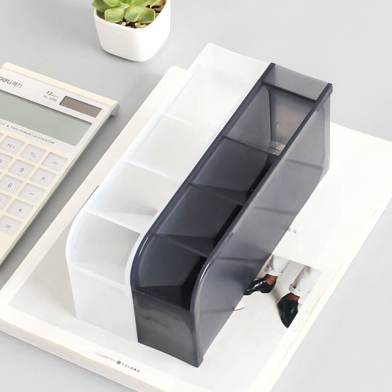 Office Accessories Multi-function 4 Grid Holder Pencil Tube Storage Desk Organizer Pencil Holder