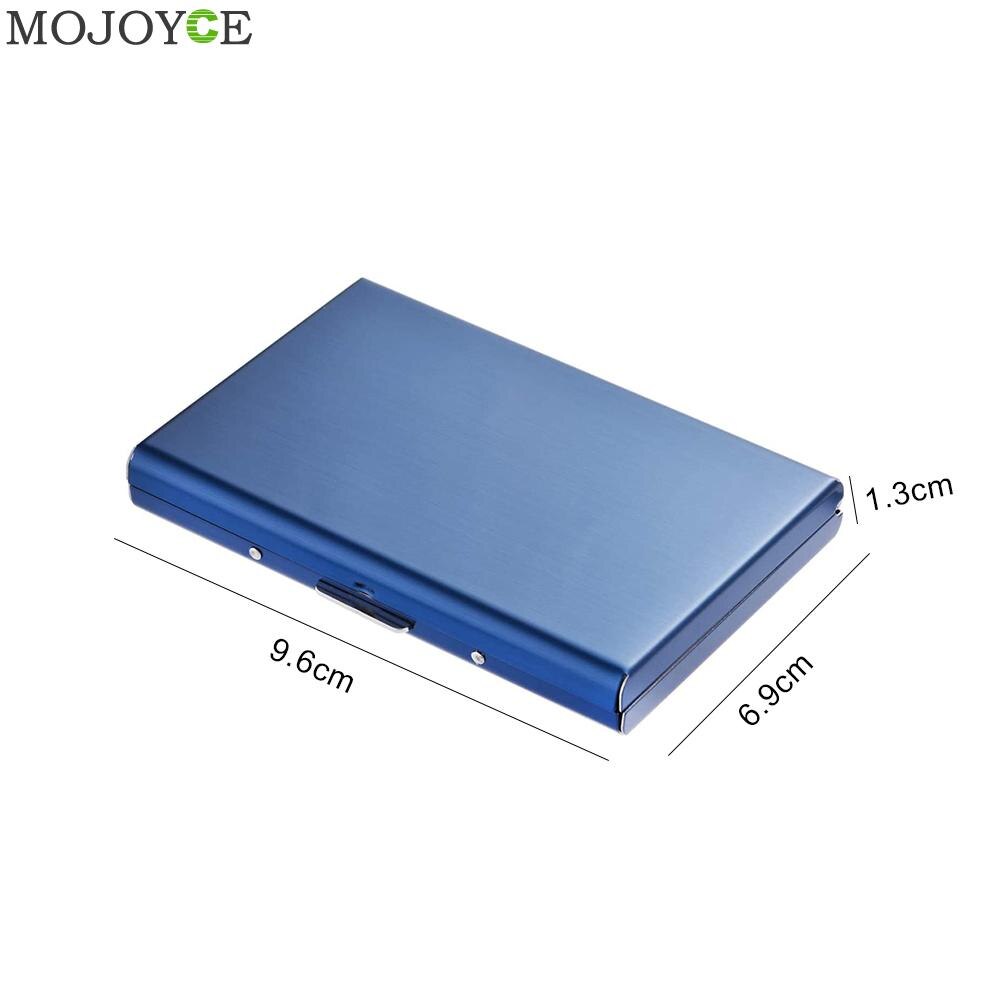 Multi-Function Stainless Steel Bank Credit Card Holder Anti-theft RFID Metal Wallet Purse Women Men Business Travel Card Case