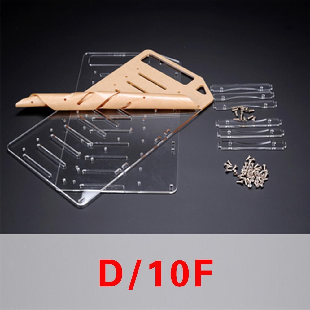 DIY Acryl Festplatte Halterung transparent Festplatte Regal Schreibtisch Computer Externe Speicher Kasten HDD Festplatten KäFeige: 10F