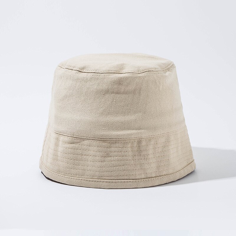 Zomerse stevige opvouwbare emmerpetten dames heren zomerhoeden kleppet vissershoeden zonnebrandcrème hoed anti-uv unisex: Beige