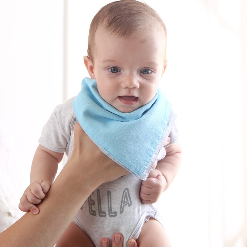 Omkeerbare Mousseline &amp; Katoen Slabbers Unsiex Baby Accessoires Pasgeboren Baby Bandana Slabbetjes Zachte Peuter Driehoek Sjaal