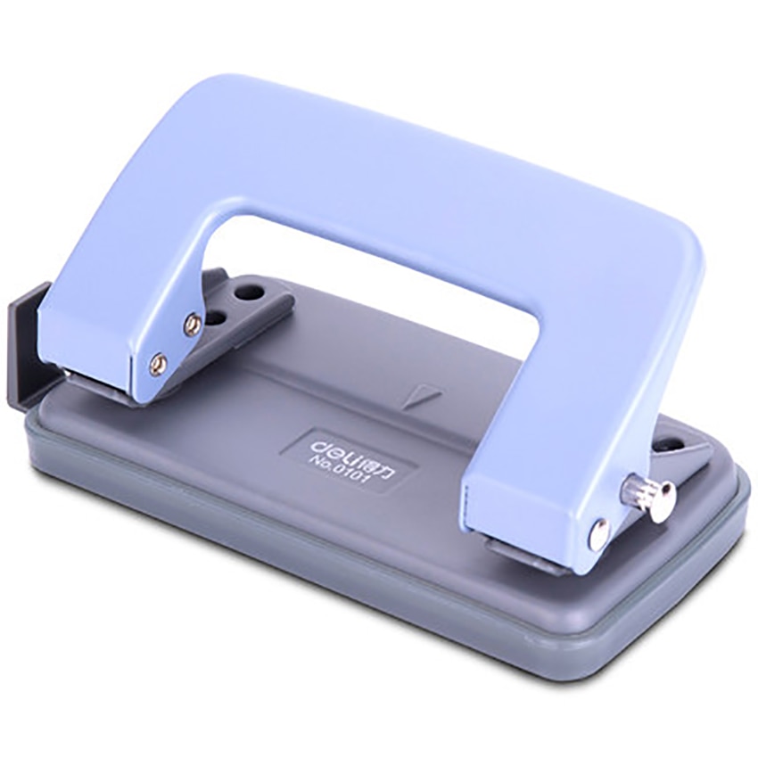2 Hole Punch, Metal Hole Puncher with Safety Lock Function &amp; Scale, 10 Sheet Punch Capacity, Labor Saving, Office School Supply