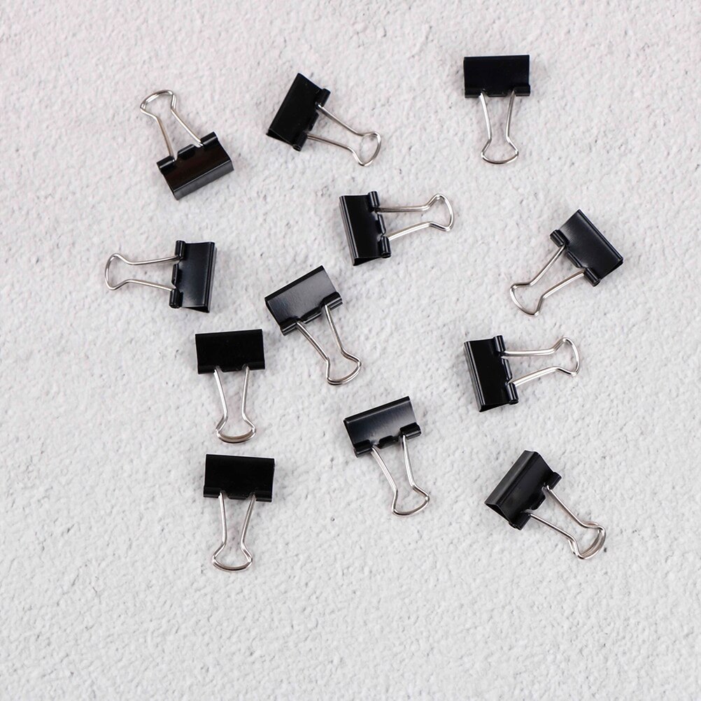Clips de Metal para encuadernación de fotos, archivador de notas, papel de carta, papelería, suministros de encuadernación de oficina, 12 Uds.