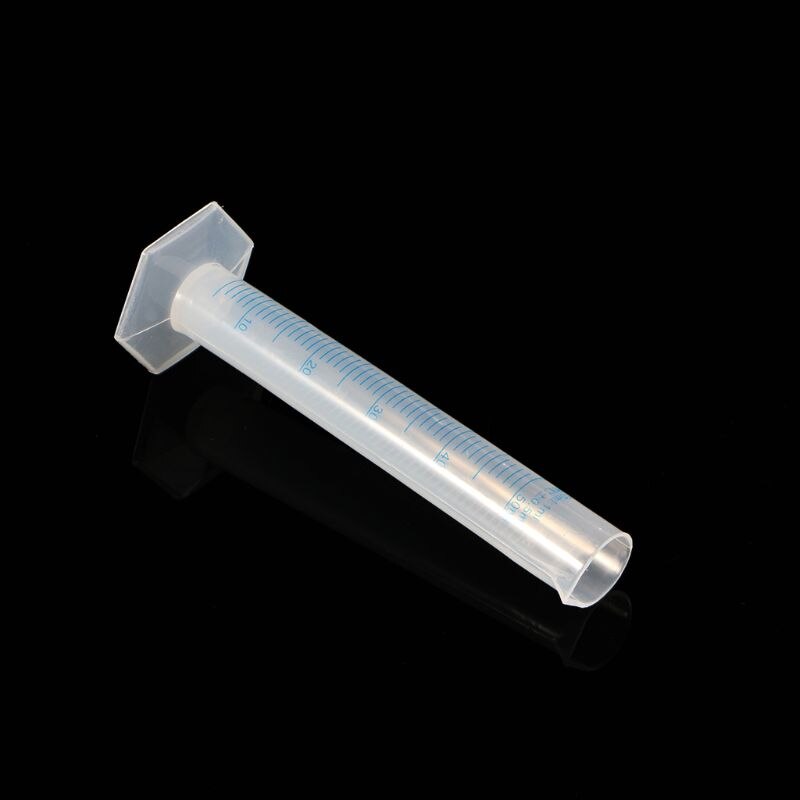 50mL Sauerei Zylinder Labor Prüfung Absolvierte Flüssigkeit Versuch Rohr Glas Werkzeug Neue M17F