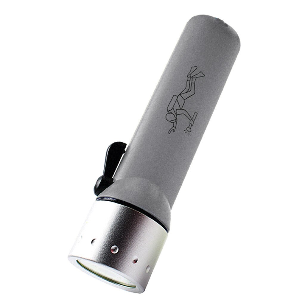 Underwater LED Metal Head Q5 Diving Flashlight Submersible Torch Hand Lamp Waterproof Scuba Under Water Diver Spotlight 25m