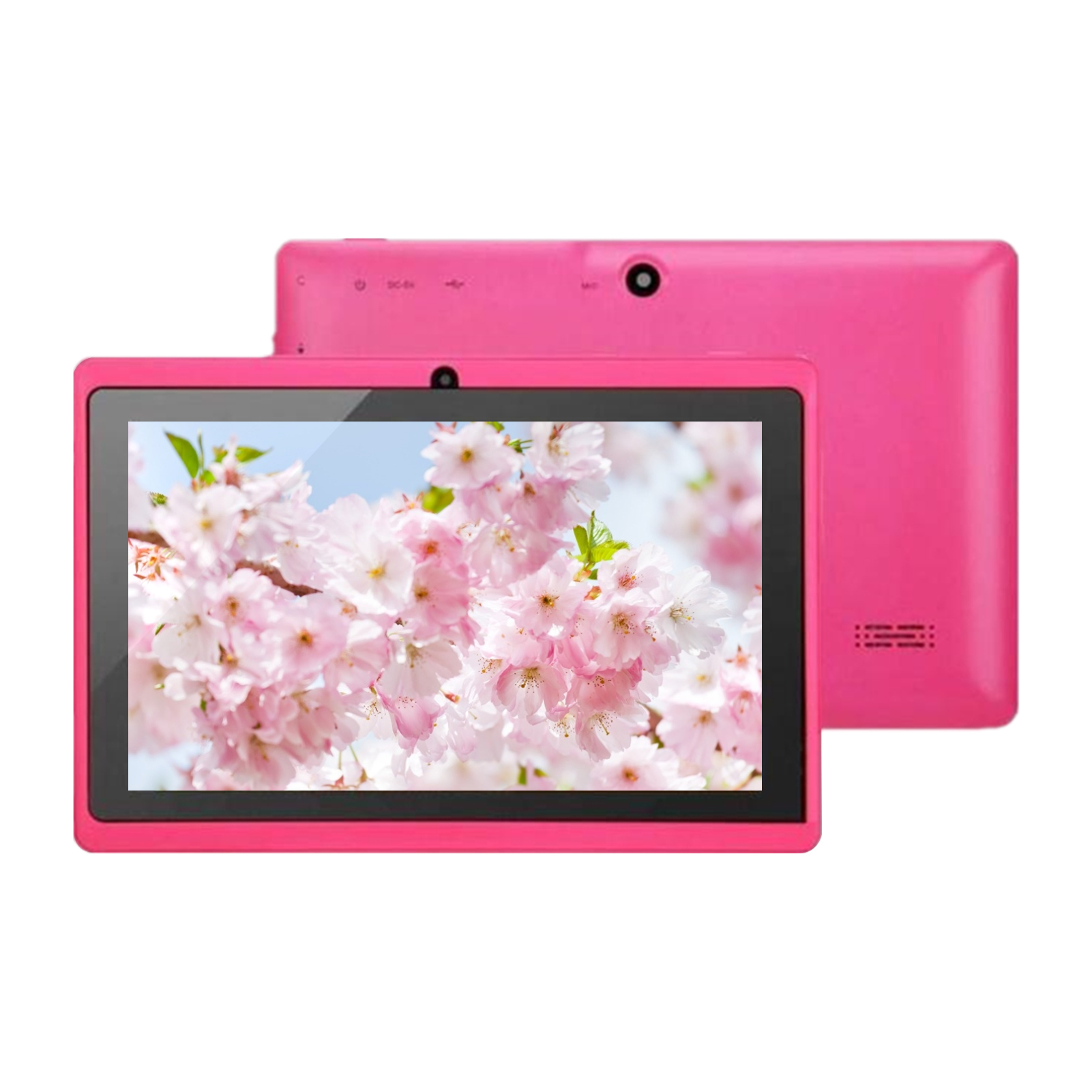 7 Inch Q8 Tablet Android Quad-core Processor 8G WiFi Version Dual Camera Entertainment Machine for Children Students Adults: Pink
