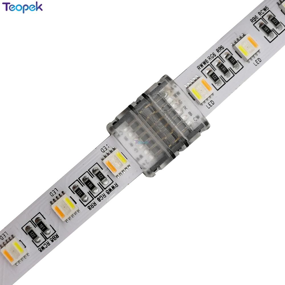 10 Pcs 6pin Led Strip Connector Led Strip Draad Of Strip Strip Connection Gebruiken Terminals Voor 6 Pin 12 Mm Pcb Rgb + Cct Led Srip