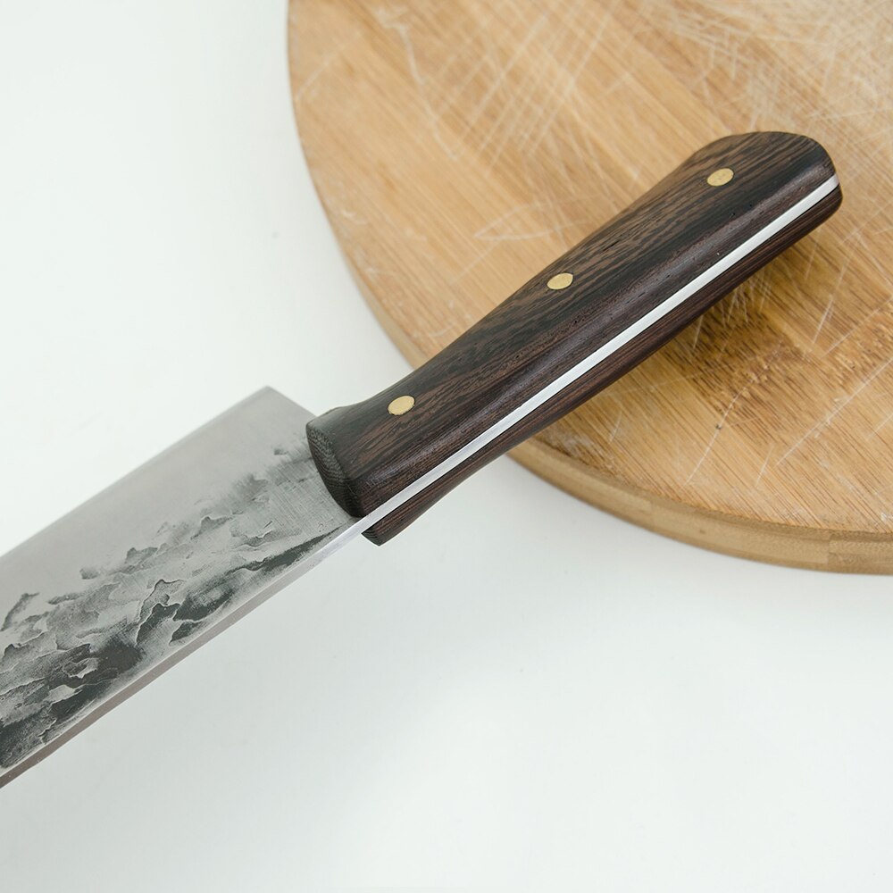 7.5 inch Nakiri Kitchen Knife 5cr15 Stainless Steel Knife Cleaver Chinese Butcher Cutlery Forging Handmade Sliced Chef Knife