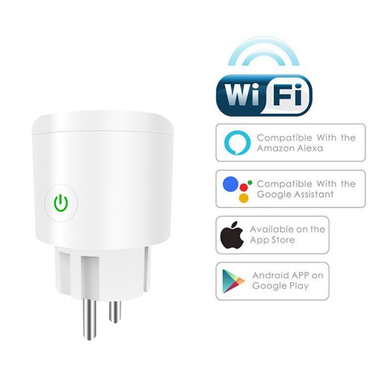 WiFi EU Smart Plug 16A 100-240V Adapter Wireless Remote Voice Control Smart Home Smart LifeTimer Socket For Google Home Alexa