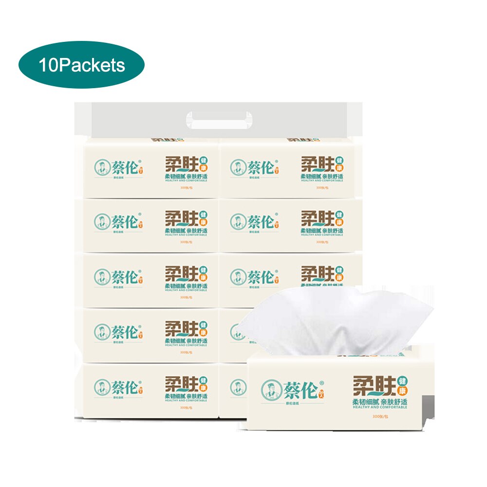 Papier table humide épais 3 couches, 10 paquets, papier hygiénique Portable, grande capacité, pour la maison, 100 unités/paquet