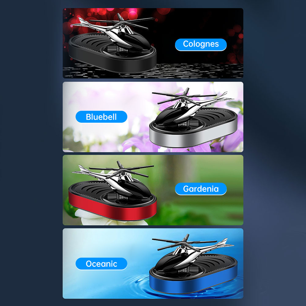 Auto Solar Flugzeug Erfrischer Auto Hubschrauber Parfüm Diffusor Auto Dekoration Drehs itz kreative Auto Pendel