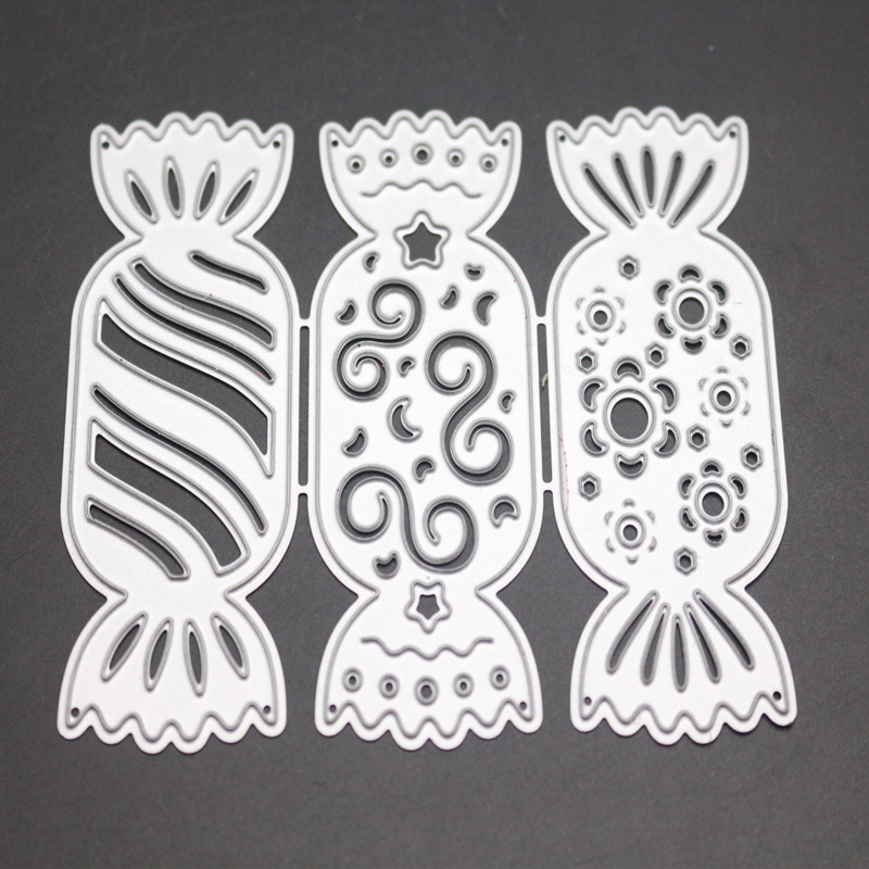 Christmas Candy Metal Cutting Dies Irregular Die Cut Sweet Frame Stencil Scrapbooking Embossing Craft Stamps And Dies: Default Title