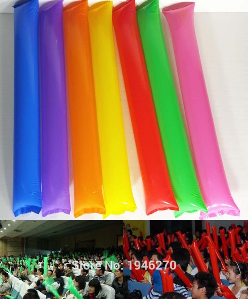 10 par/parti spil aktiviteter cheer forsyninger pe ballon synge konkurrence luft oppustelig pong bong stick god 9 farver