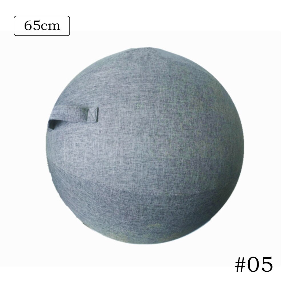 Premium Yoga Bal Beschermende Cover Gym Workout Balance Ball Cover En Onderkant Ring Voor Yoga Gym Oefening Fitness Accessoires: Navy  65cm Cover