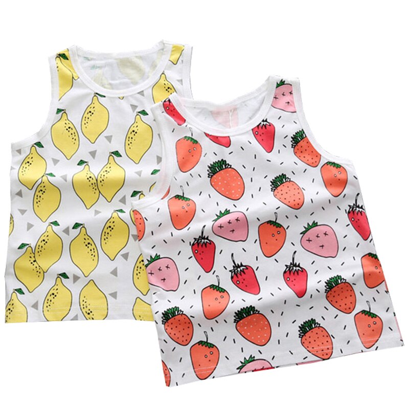 Sommer stil babyvest bomuldsundertøj ærmeløse tanktoppe til piger og drenge børn børn tøj toppe camisoler vest