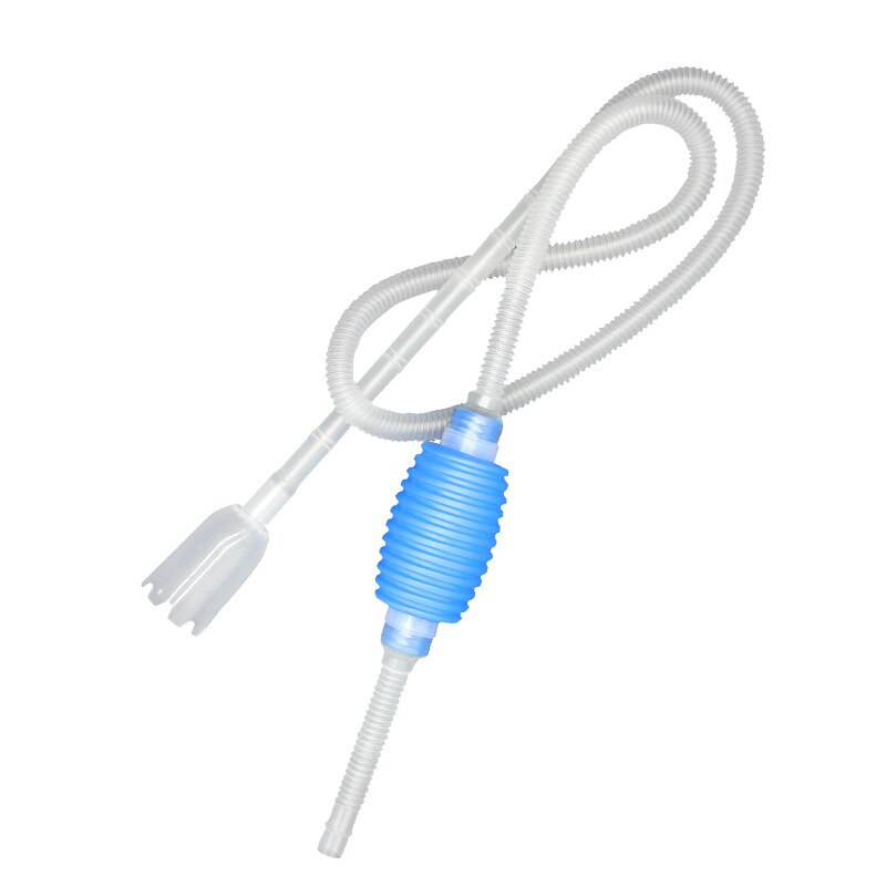 Aquarium Gravel Cleaner Siphon Fish Tank Vacuum Cleaner with Fishing Net Long Nozzle Water Flow Controller