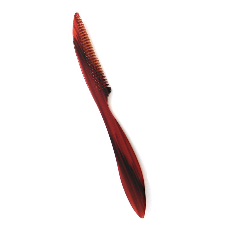 Peigne à Moustache en acétate plastique, peigne à barbe de poche à la
