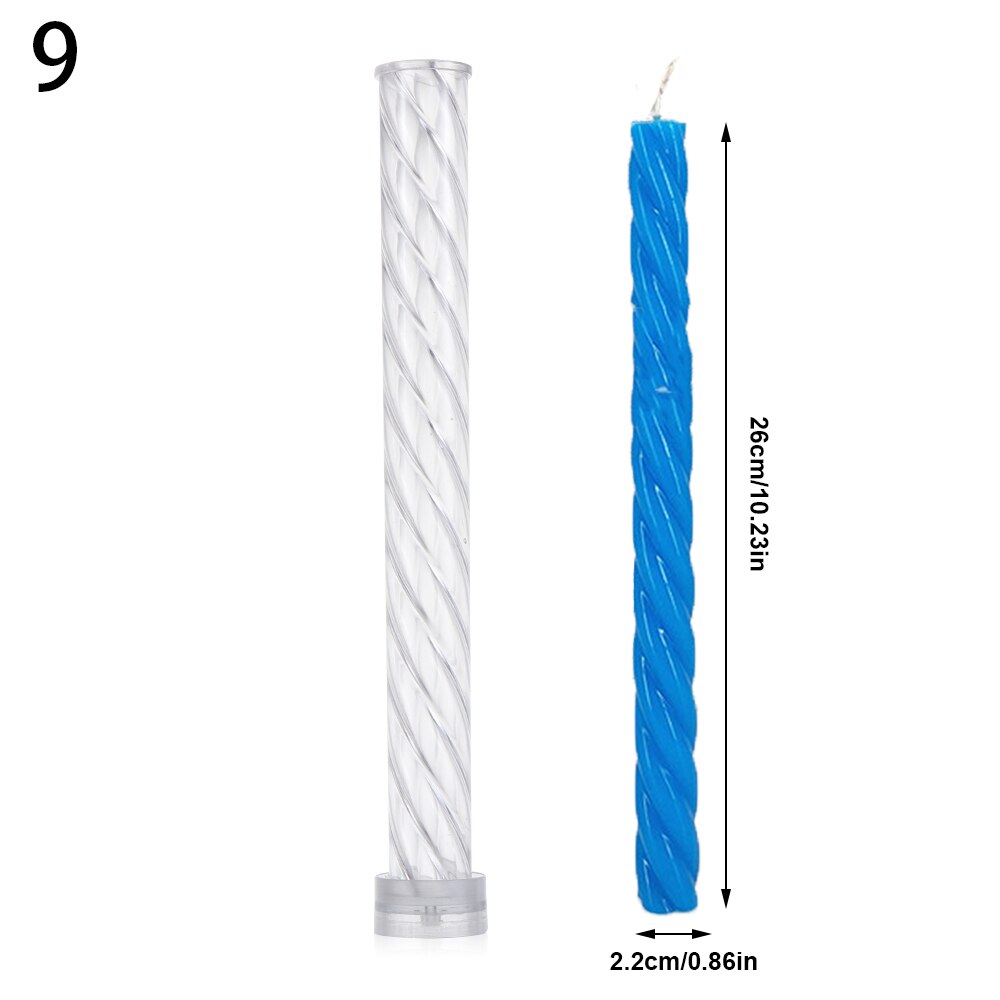 Long Pole Stripe Rack DIY Craft Candle Molds Candle Making Mould Match Large Cylinder Rib Handmade Soap Molds Clay Craft Tools: type9