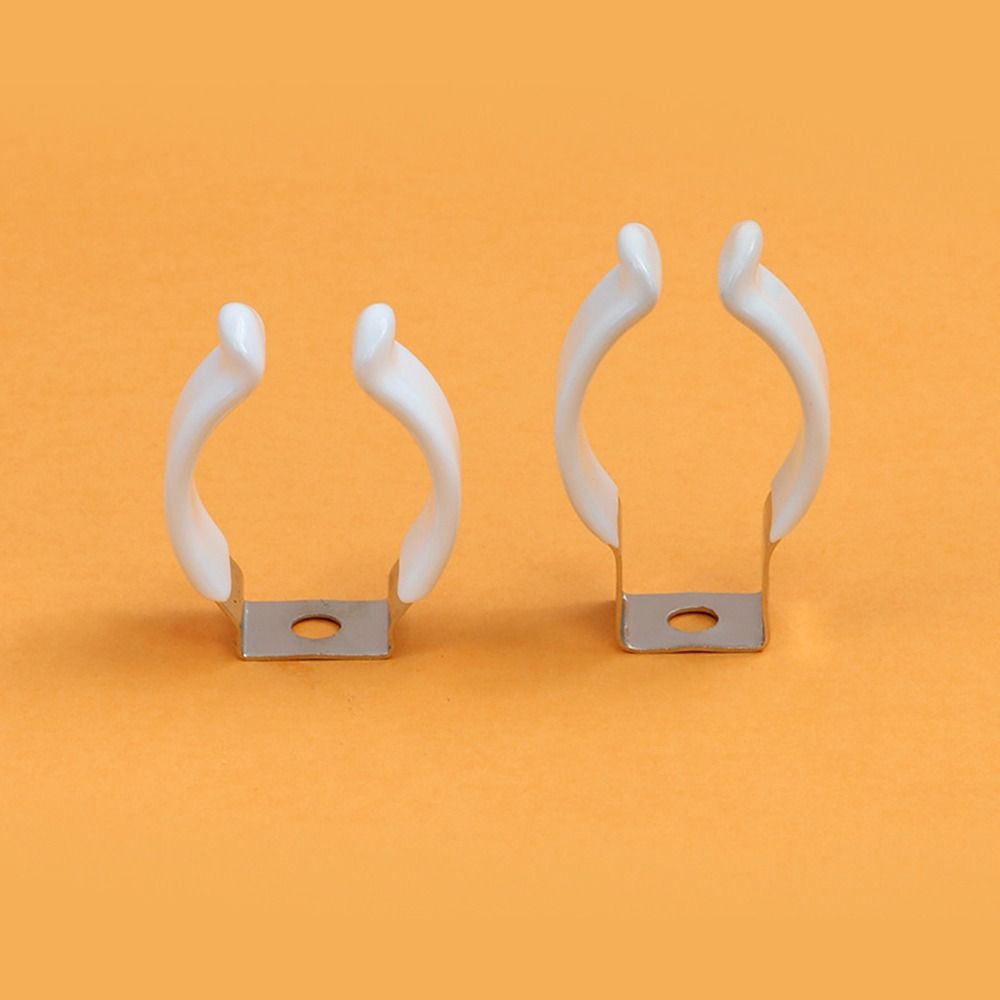 5Pcs Fixing Clips Spring Terry Clip With Rubber Protection Base Tool Lamp Tube Clip T3/T4/T5/T6/T7/T8/T9/T10 Clamp Holders