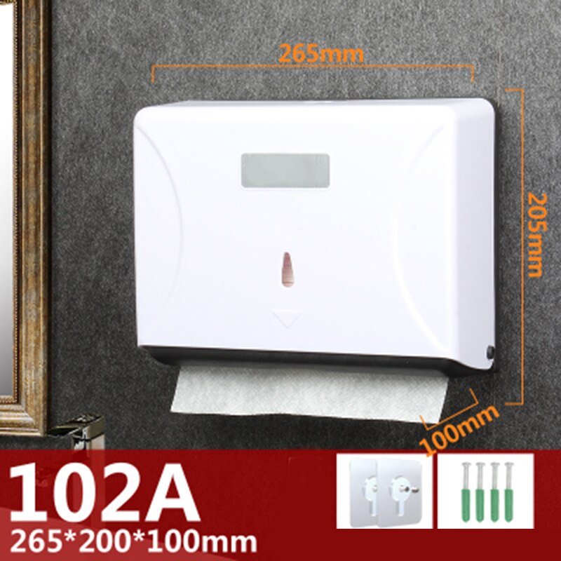 Wall-Mounted Bathroom Tissue Dispenser Paper Towel Storage Box Holder Waterproof Dustproof