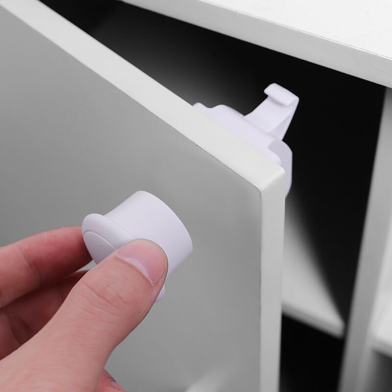 Magnetic Cabinet Locks Baby Safety Invisible Child Kids Proof Cupboard Drawer Locks L5