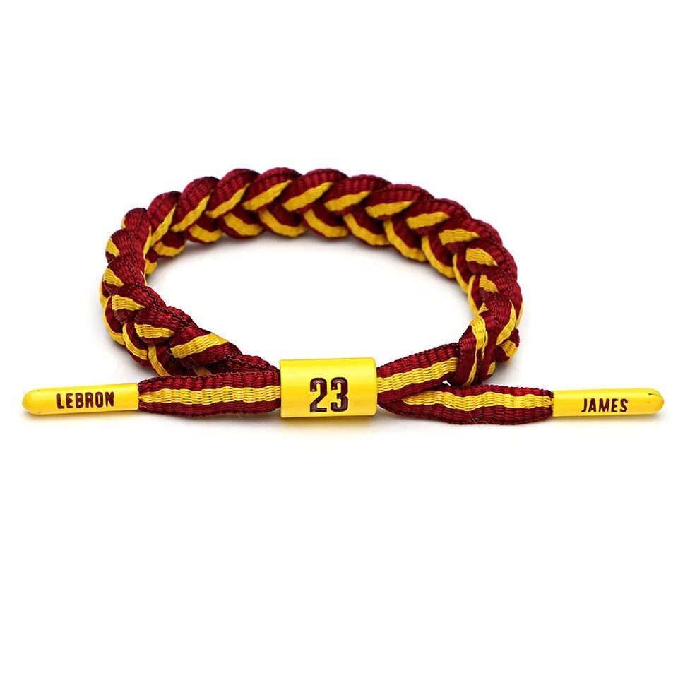 , cuerda trenzada de mano, pulsera de estrella de baloncesto, pulsera deportiva tejida, pulsera de estrella del mismo León: 3
