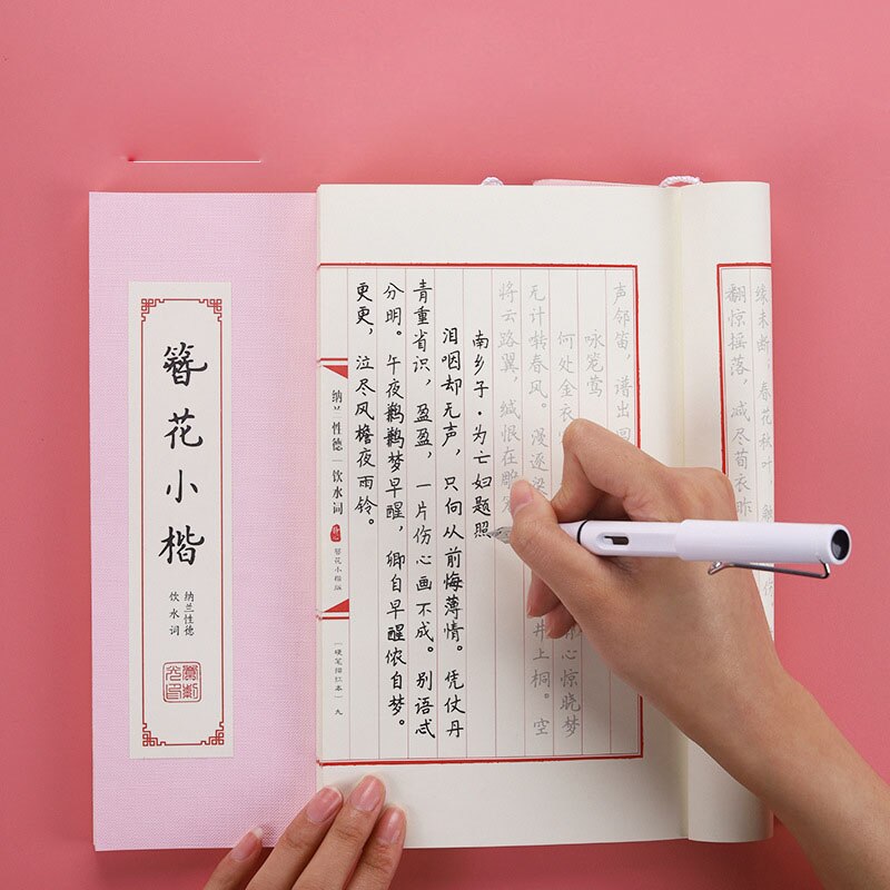 Chinese Calligraphy Reusable Hard Pen Practice Erasable Learn Hanzi Copybook Adults Art Writing Notebook