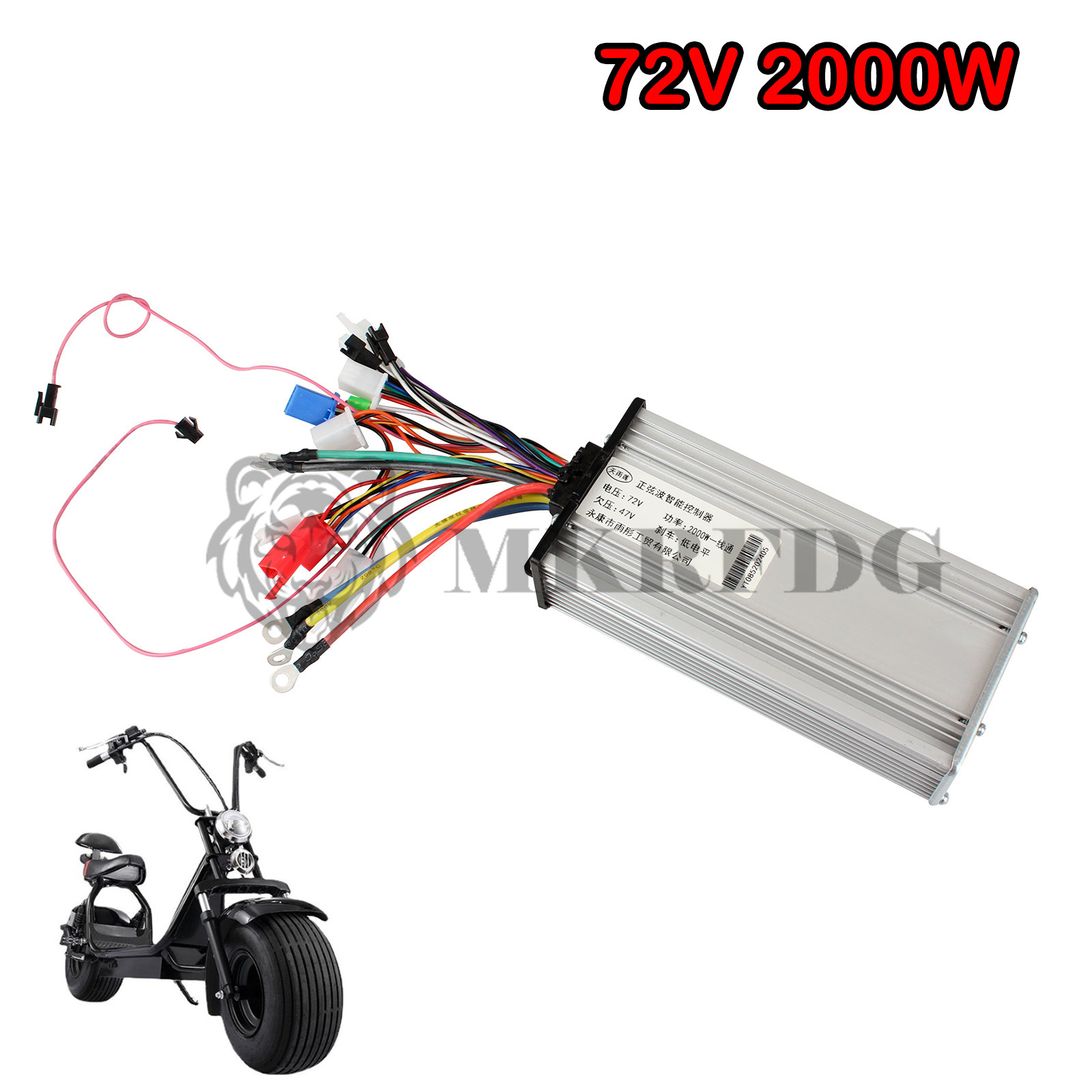 Electric Scooter Three-speed Sine Wave Controller 60V 1500W 2000W 72V 2000W for Citycoco Modified Accessories Parts