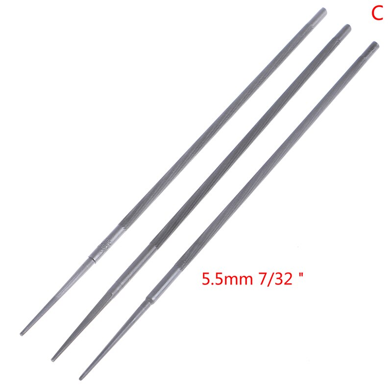 3pcs Round Chainsaw Saw Chain Files Sharpening Chainsaw Chains 4mm 4.8mm 5.5mm Woodworking Hand Tools: C