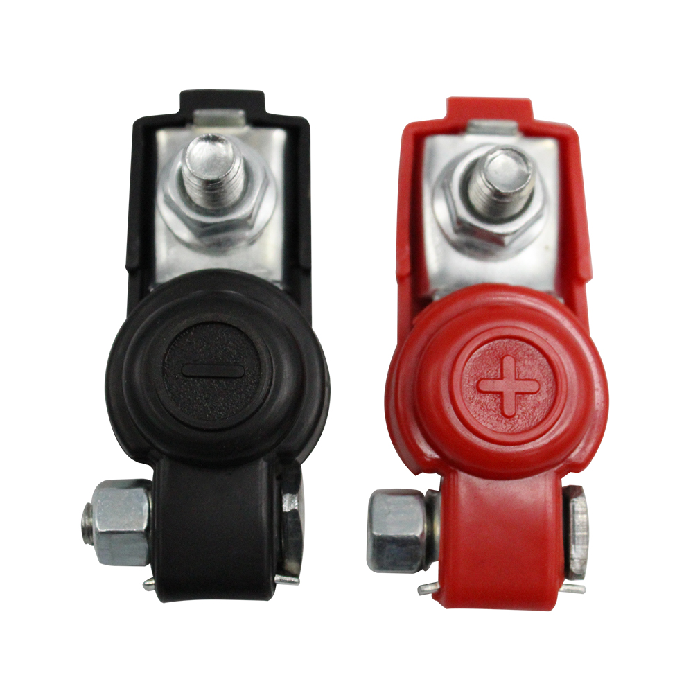 Universal 2PCS Car Battery Terminal Clamp Clip Connector Adjustable Positive Negative Terminal Clamp