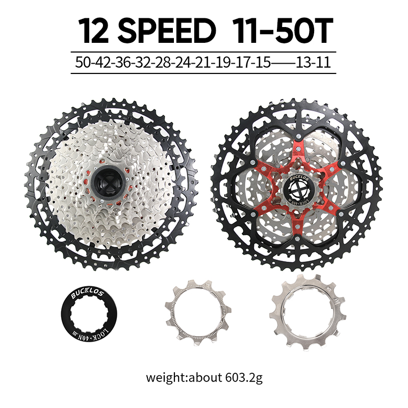 BUCKLOS-Cassette para bicicleta de montaña, volante de inercia para bicicleta de carretera, 8/9/10/11/12 velocidades, estructura HG para piezas de bicicleta Shimano de 11 velocidades: Verde militar