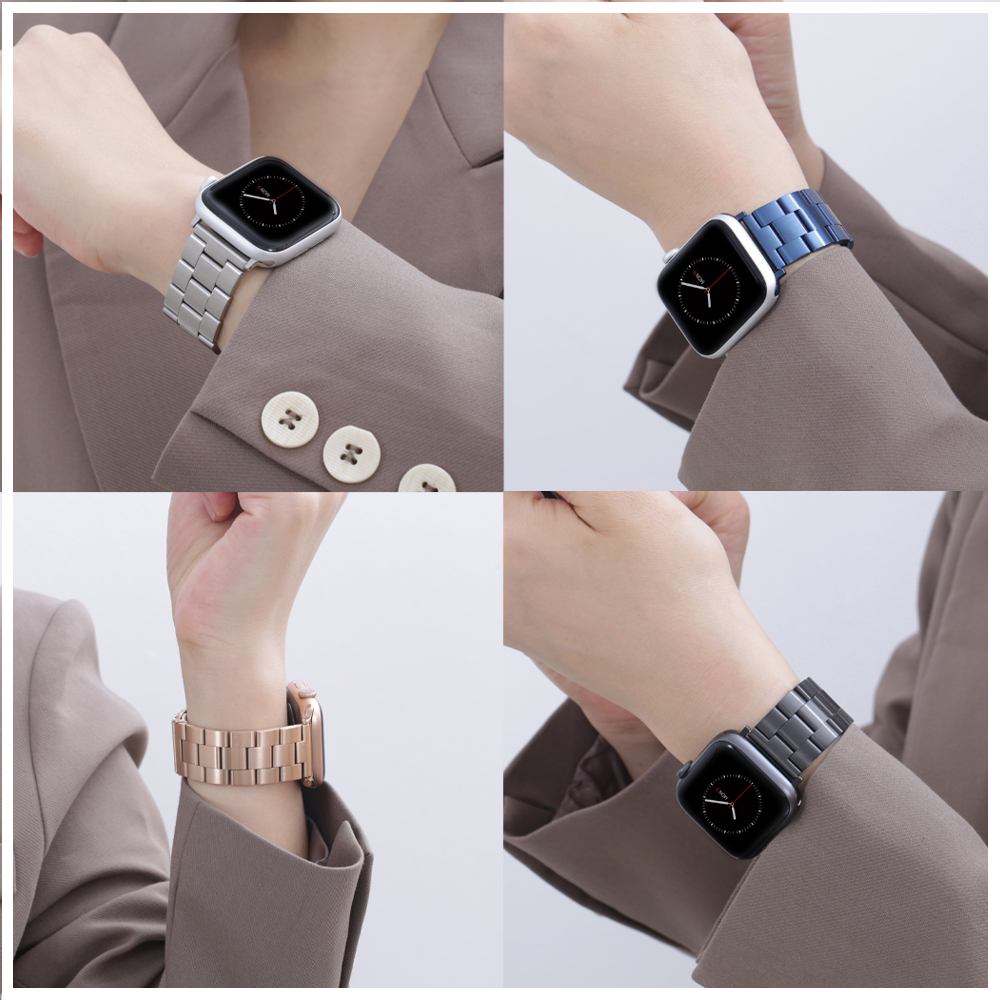 Roestvrijstalen Band Voor Apple Horlogeband 49Mm 44Mm 40Mm 42Mm 38Mm 41Mm Horlogeband Iwatch Serie 3 Se 6 7 Ultra 8 45Mm